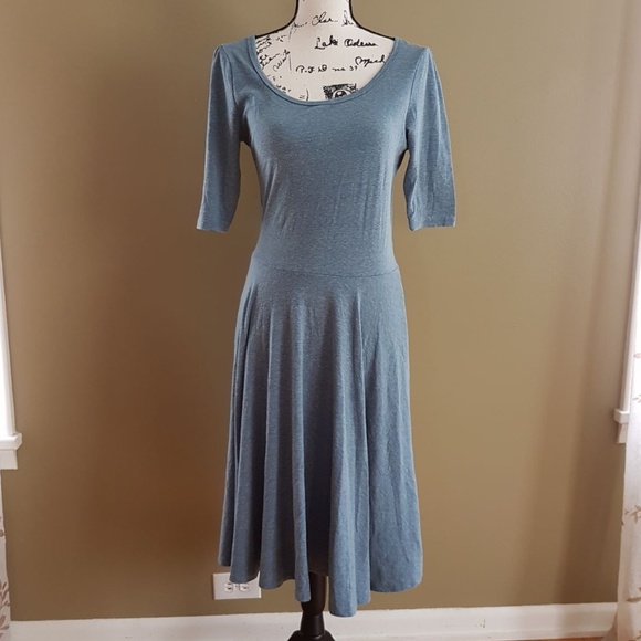 LuLaRoe Dresses & Skirts - LuLaRoe blue/Gray Dress size M